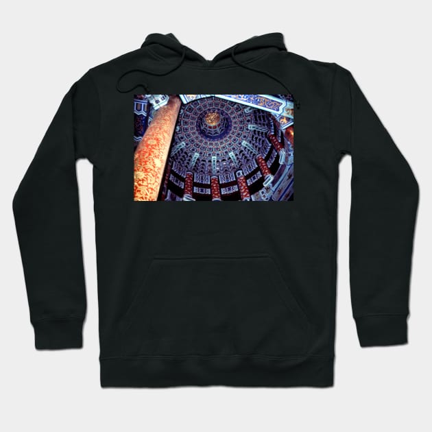 Temple of Heaven, Ceiling, Beijing, China Hoodie by Carole-Anne